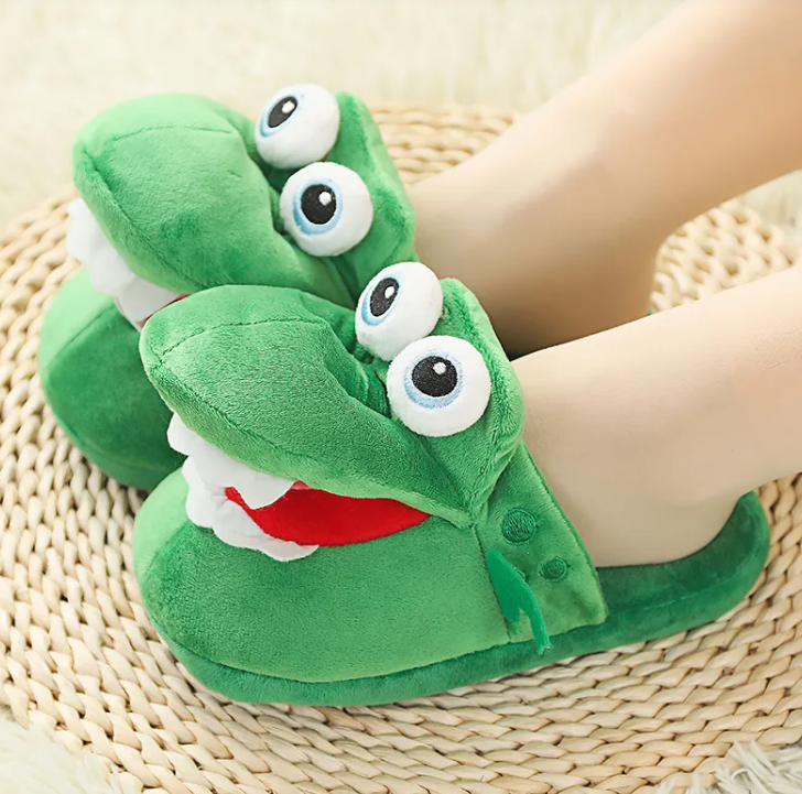 Snuggle Mouth Plush Slippers